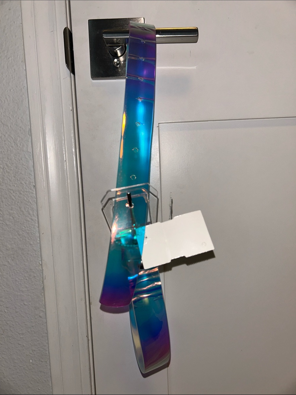 Iridescent woman’s belt